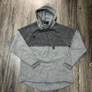 Sweater Men's large   The slope   Long Sleeve High Neck Drawstring Black Gray